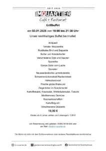 Wir grillen an 03.01.2026