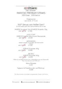 MAREDO PREMIUM STEAKS Probierwoche